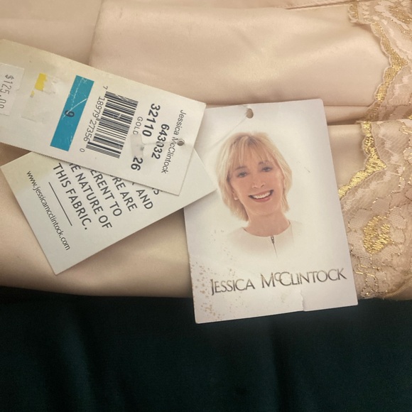 VINTAGE GUNNE SAXE Champagne Gold sleeveless short dress- NWT - Picture 5 of 11